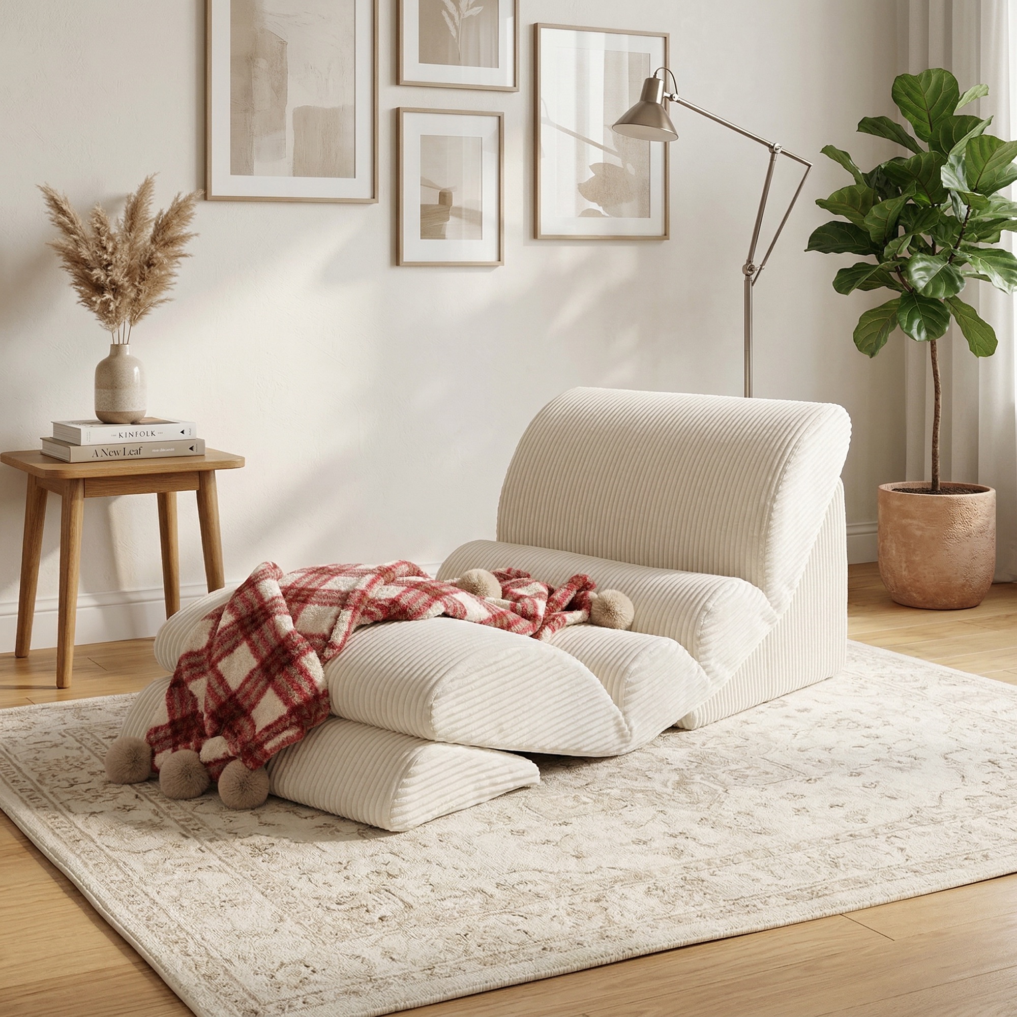 Moon chair in living room