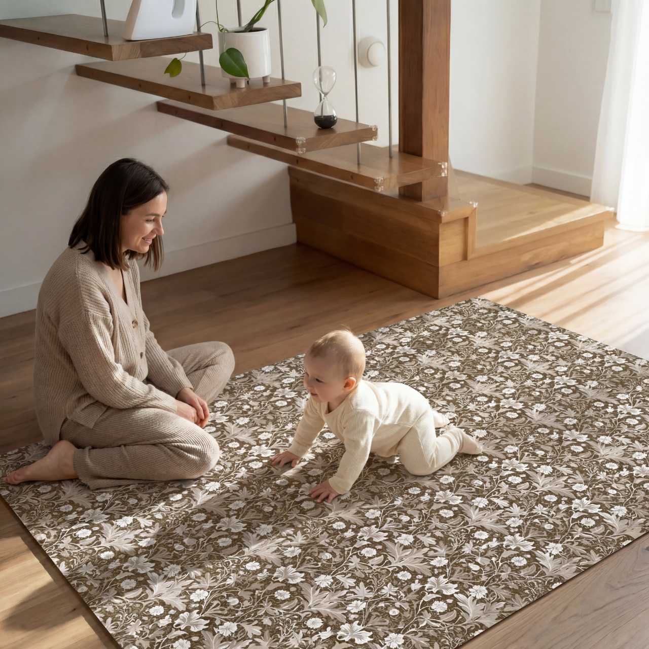Play mat in interior
